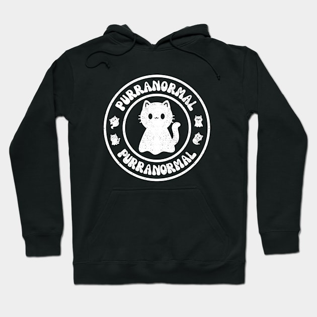 Purranormal Cat Pun Hoodie by Indieteesandmerch